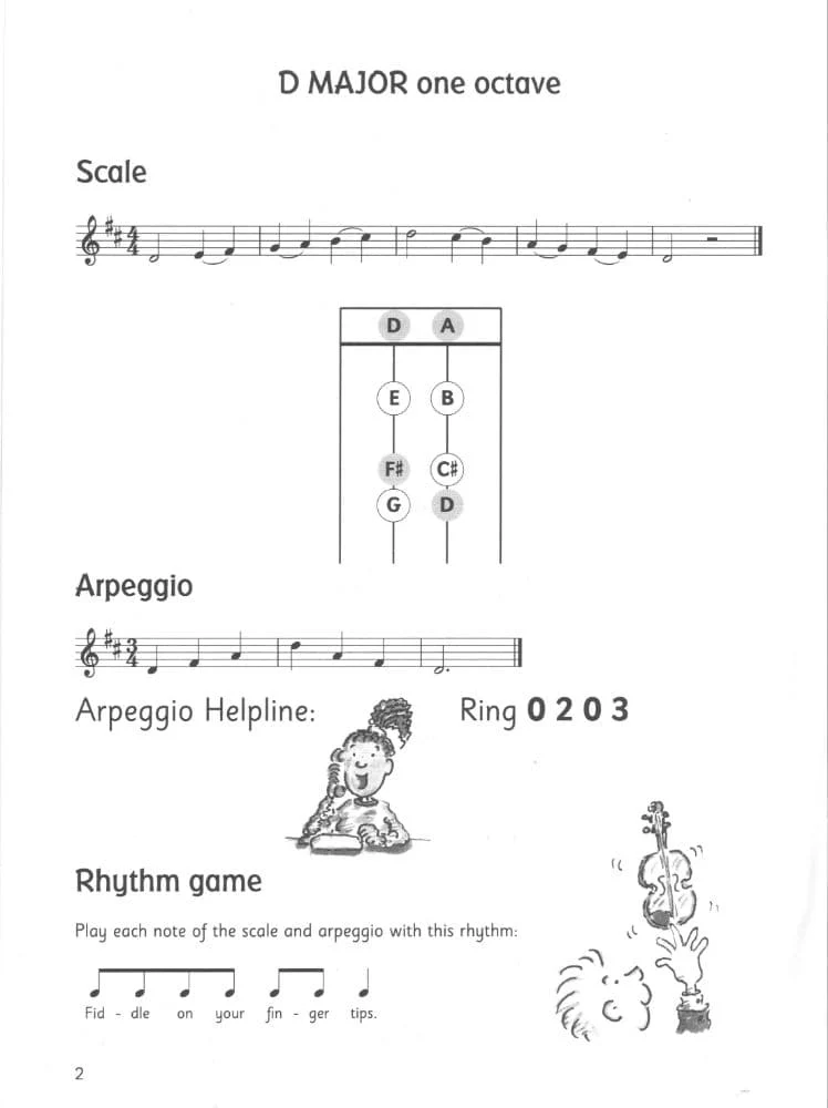 Blackwell, Kathy and David - Fiddle Time Scales Book 1: Pieces, Puzzles, Scales and Arpeggios for Violin - Oxford University Press Publication - Image 3