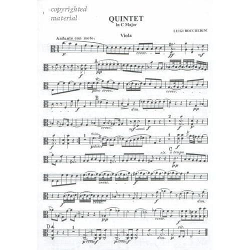 Boccherini, Luigi - 3 Quintets G 504 , 276 , 310 for Two Violins, Viola and Two Cellos - Kalmus Publication - Image 4
