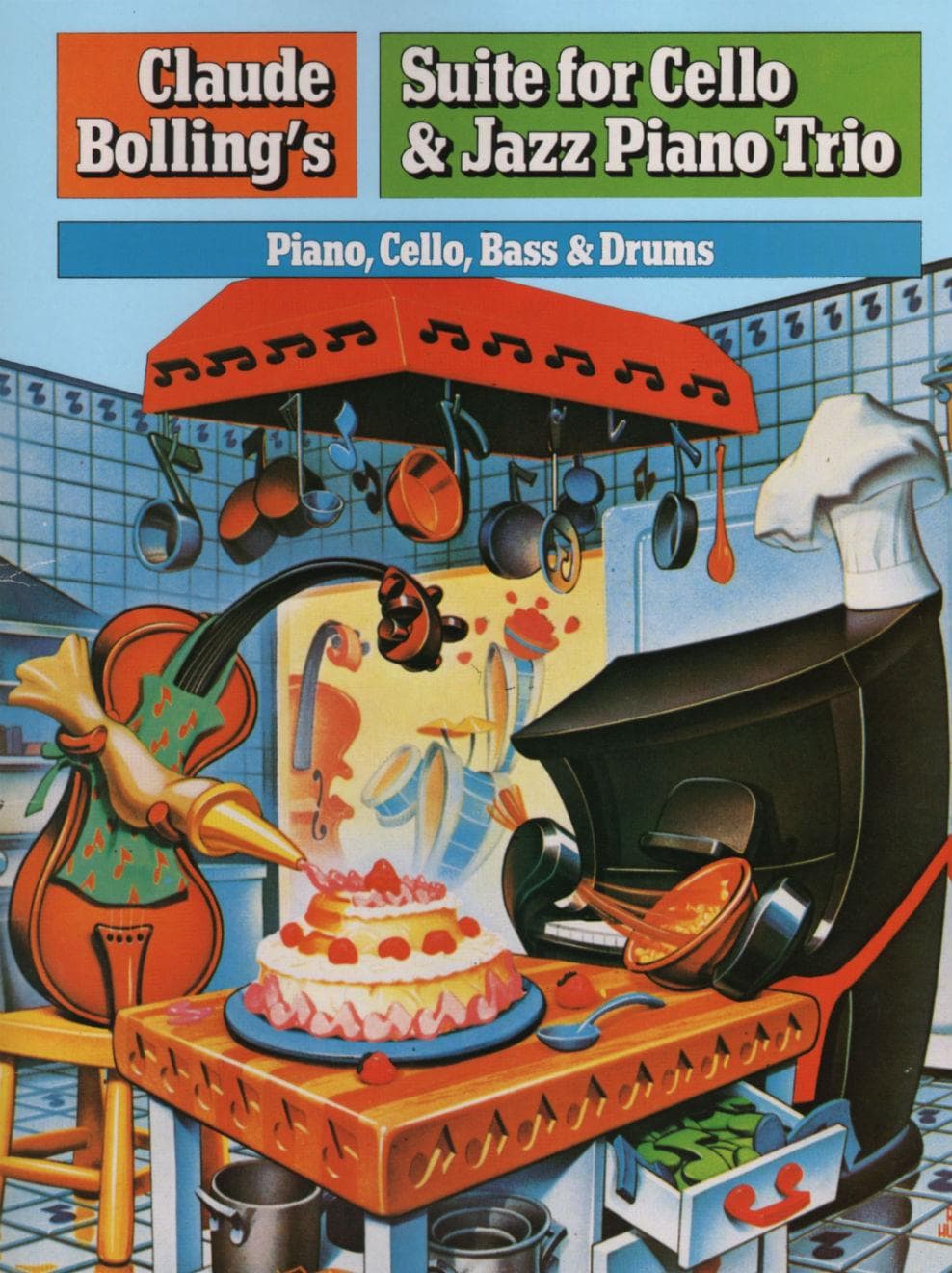 Bolling, Claude - Suite For Cello and Jazz Trio Parts for Piano, Cello, Double Bass and Drums