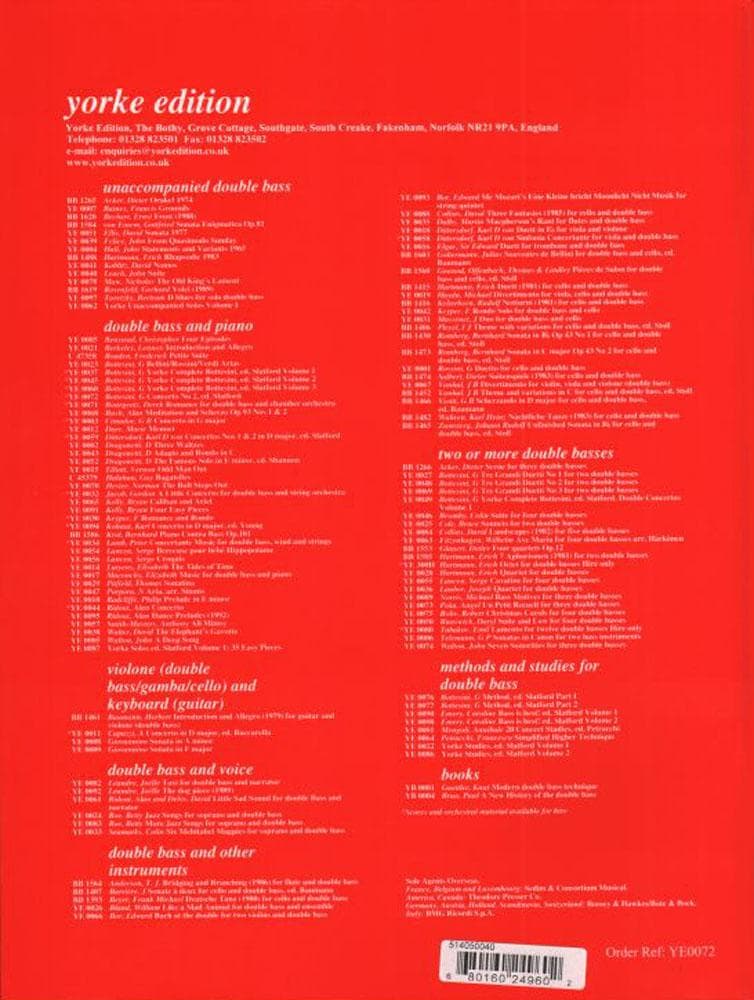Bottesini, Giovanni - Concerto No 2 in a minor for Double Bass and Piano - Arranged by Slatford/Pollard - Yorke Edition - Image 3