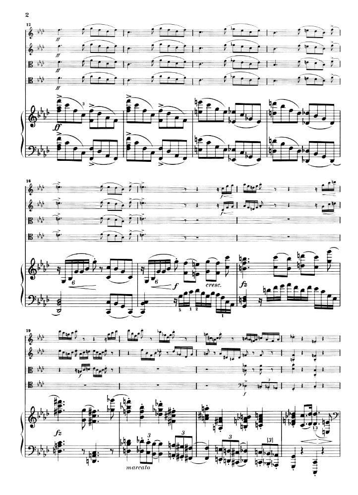 Brahms, Johannes - Piano Quintet in f minor Op 34 for Two Violins, Viola, Cello and Piano - Henle Verlag URTEXT Edition - Image 3