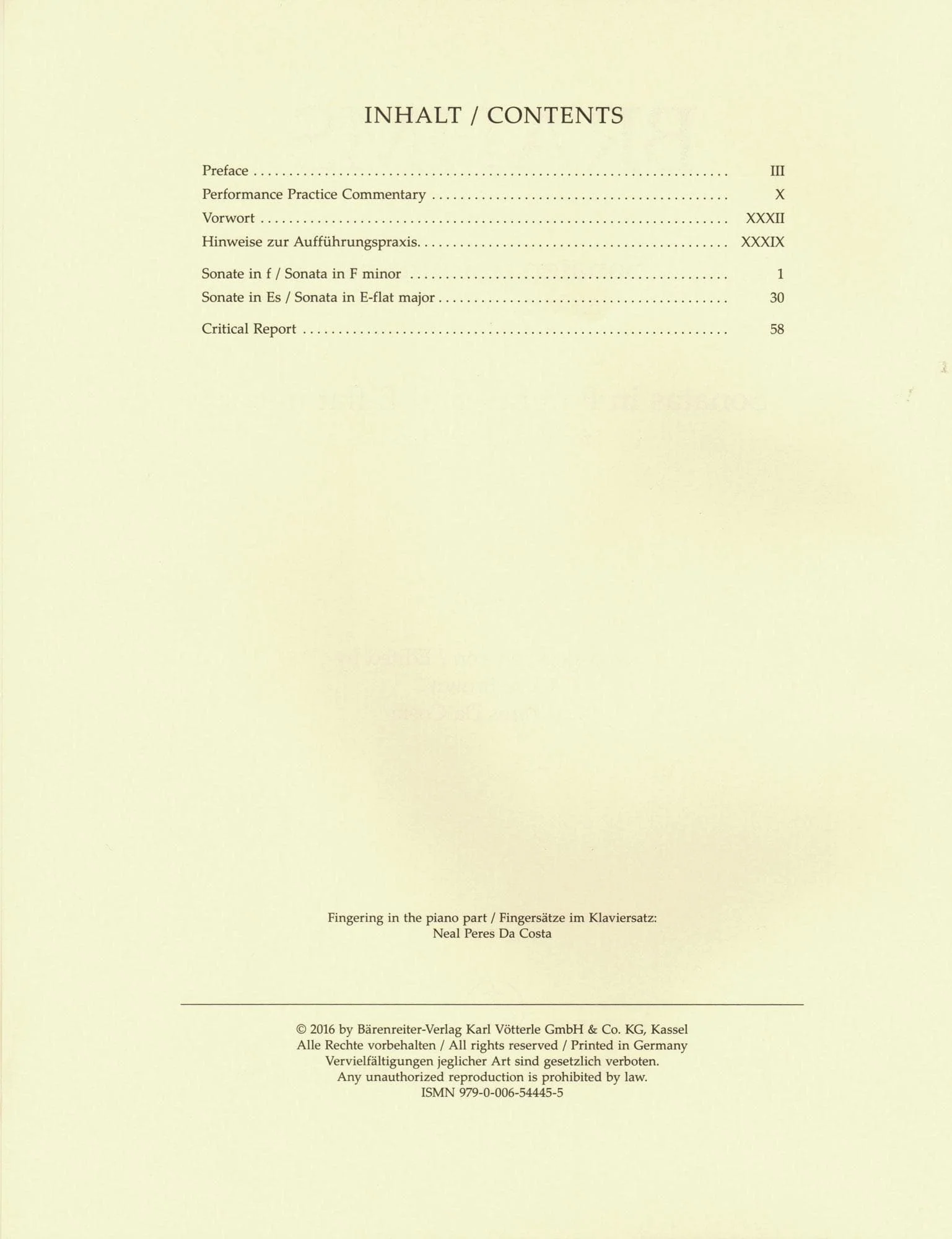 Brahms, Johannes - Sonatas in F Minor and E-flat Major, Op 120 - for Viola and Piano - edited by Clive Brown and Neal Peres Da Costa - Barenreiter URTEXT - Image 2