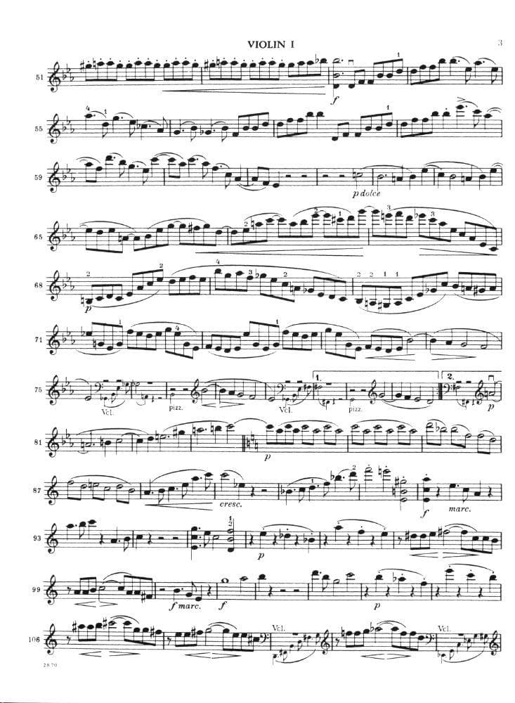 Brahms, Johannes - 3 Quartets Op 51 and 67 Parts for Two Violins, Viola and Cello - International Edition - Image 3