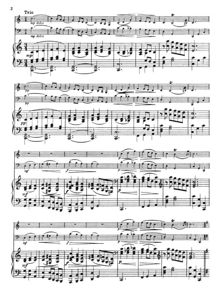 Bridge, Frank - Miniatures for Piano Trio Set 1 Nos 1-3 for Violin, Cello and Piano - Stainer and Bell Publication - Image 3