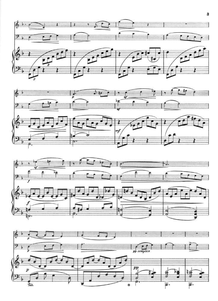 Bridge, Frank - Miniatures for Piano Trio Set 2 Nos 4-6 for Violin, Cello and Piano - Stainer and Bell Publication - Image 3