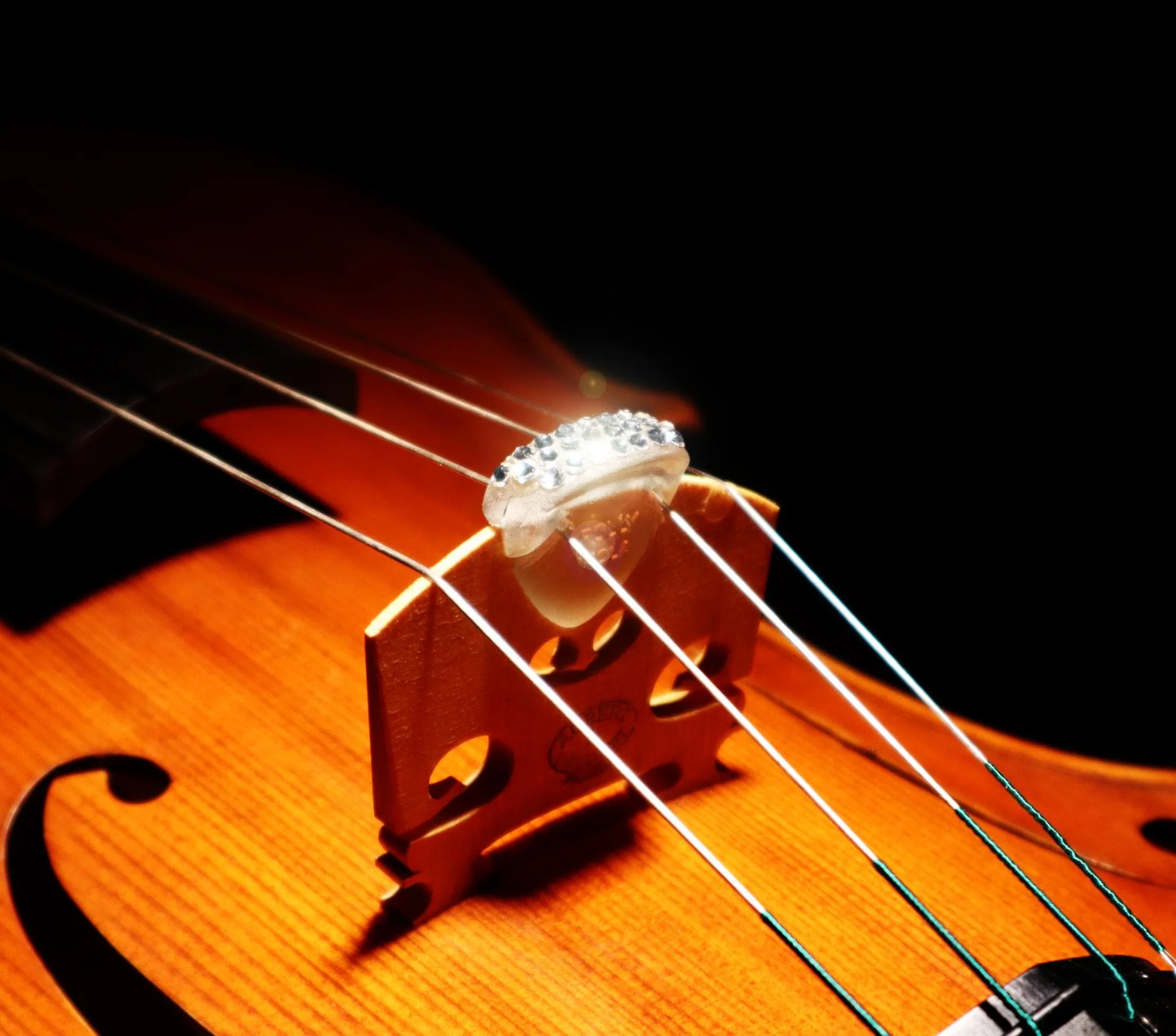Brillante Polly Mute for Viola - Clear - Image 3