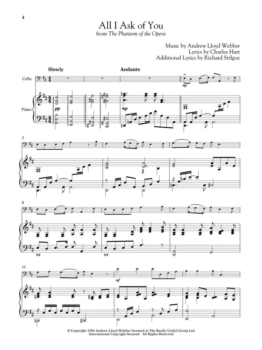 Broadway Songs for Classical Players: 12 Famous Melodies From The Stage - Cello and Piano - with Online Audio Accompaniment - Hal Leonard - Image 3