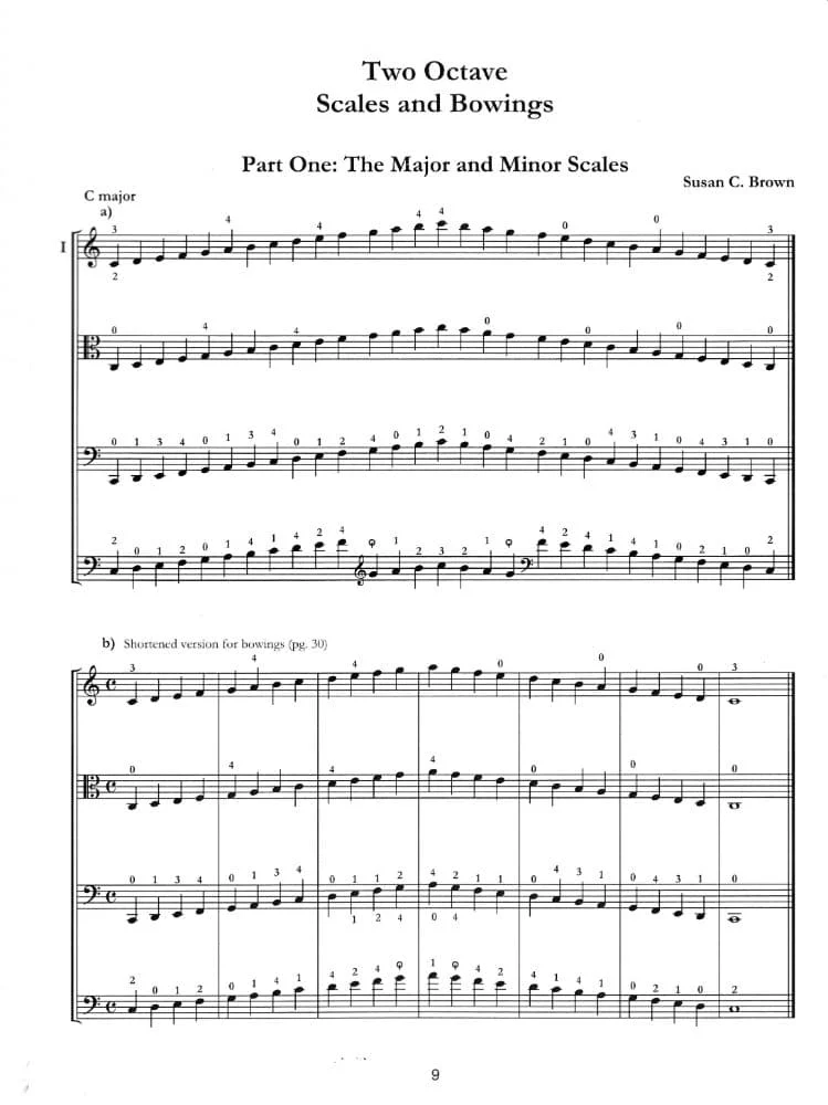Brown, Susan - Two Octave Scales and Bowings - SCORE - Tempo Press - Image 4