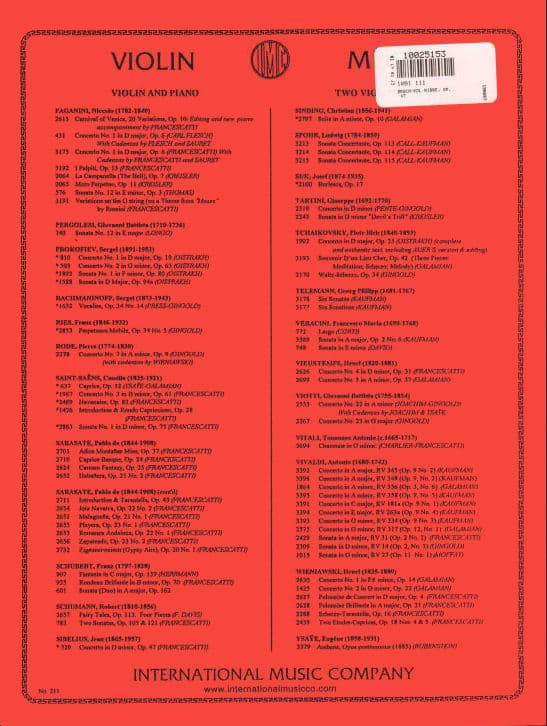Bruch, Max - Kol Nidre, Op 47 - for Violin and Piano - edited by Josef Gingold - International Music Co - Image 3