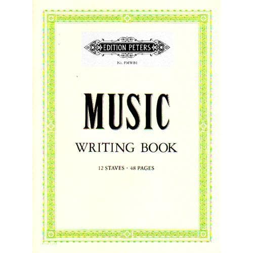 Music Writing Book - Manuscript Paper - Edition Peters
