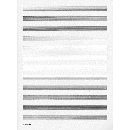 Music Writing Book - Manuscript Paper - Edition Peters - Image 2