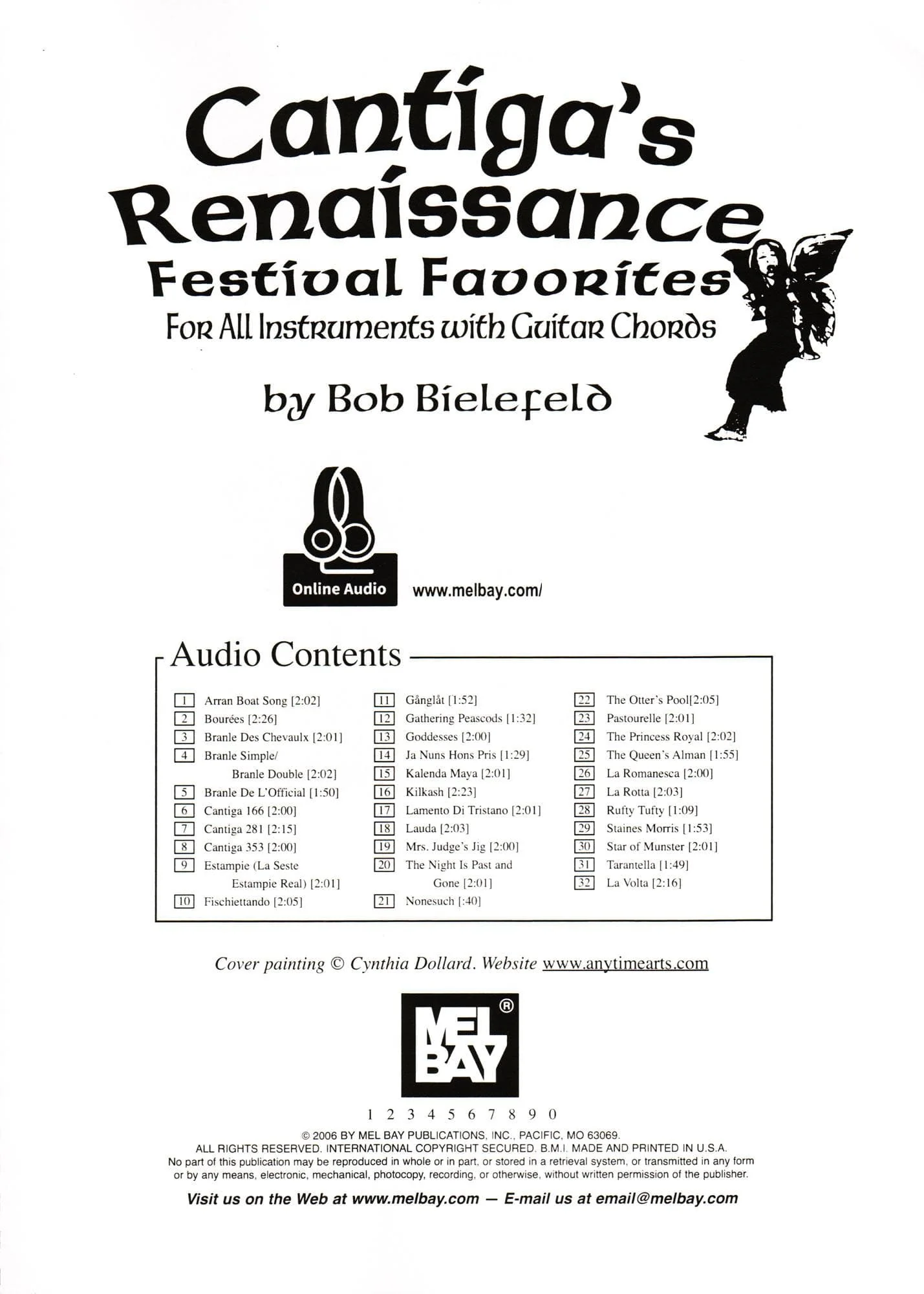 Bielefeld, Robert - Cantiga's Renaissance Festival Favorites for All Instruments - Treble Clef with Guitar Chords and Online Audio - Mel Bay Publication - Image 2