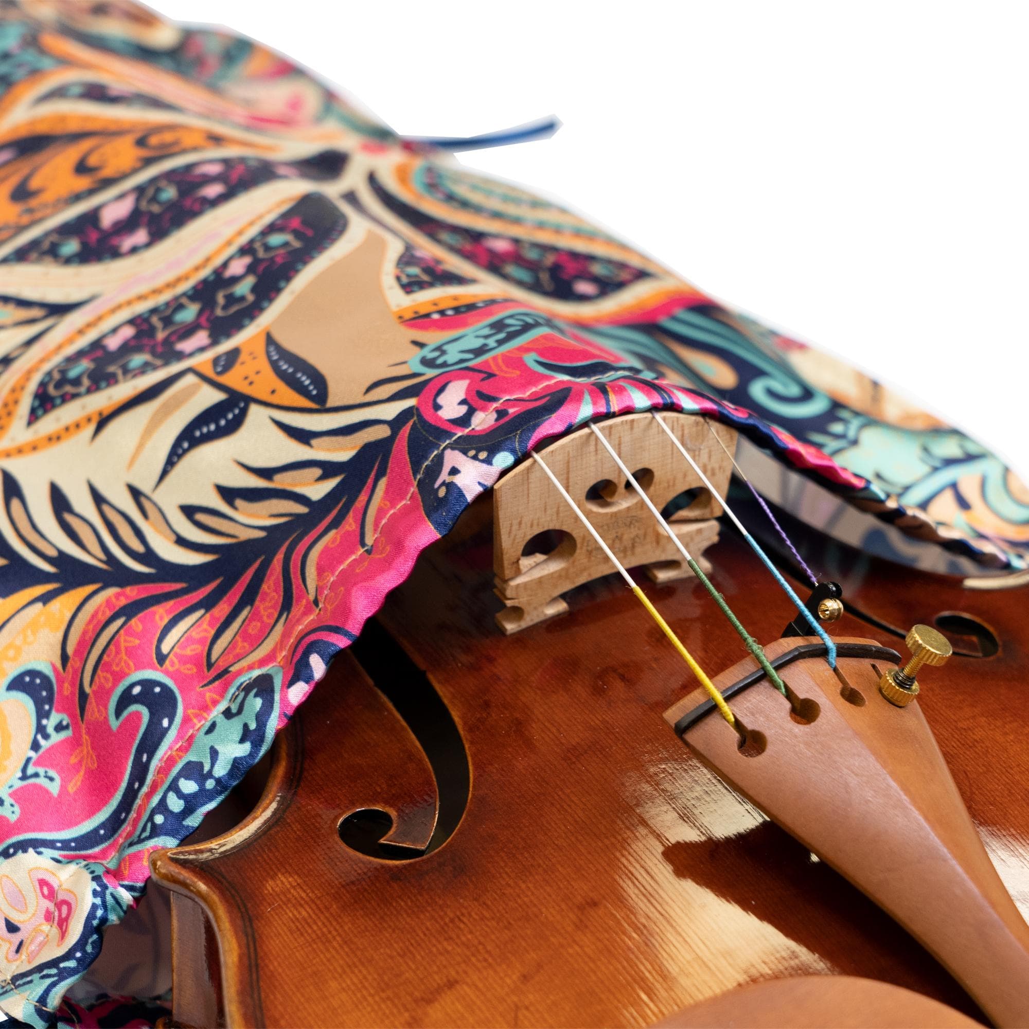 Carmen Bruna Viola Silk Bag - Image 5