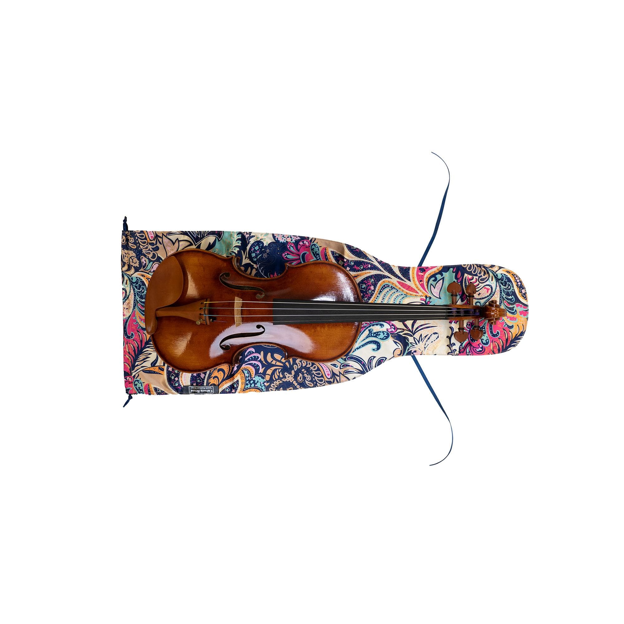 Carmen Bruna Viola Silk Bag - Image 7