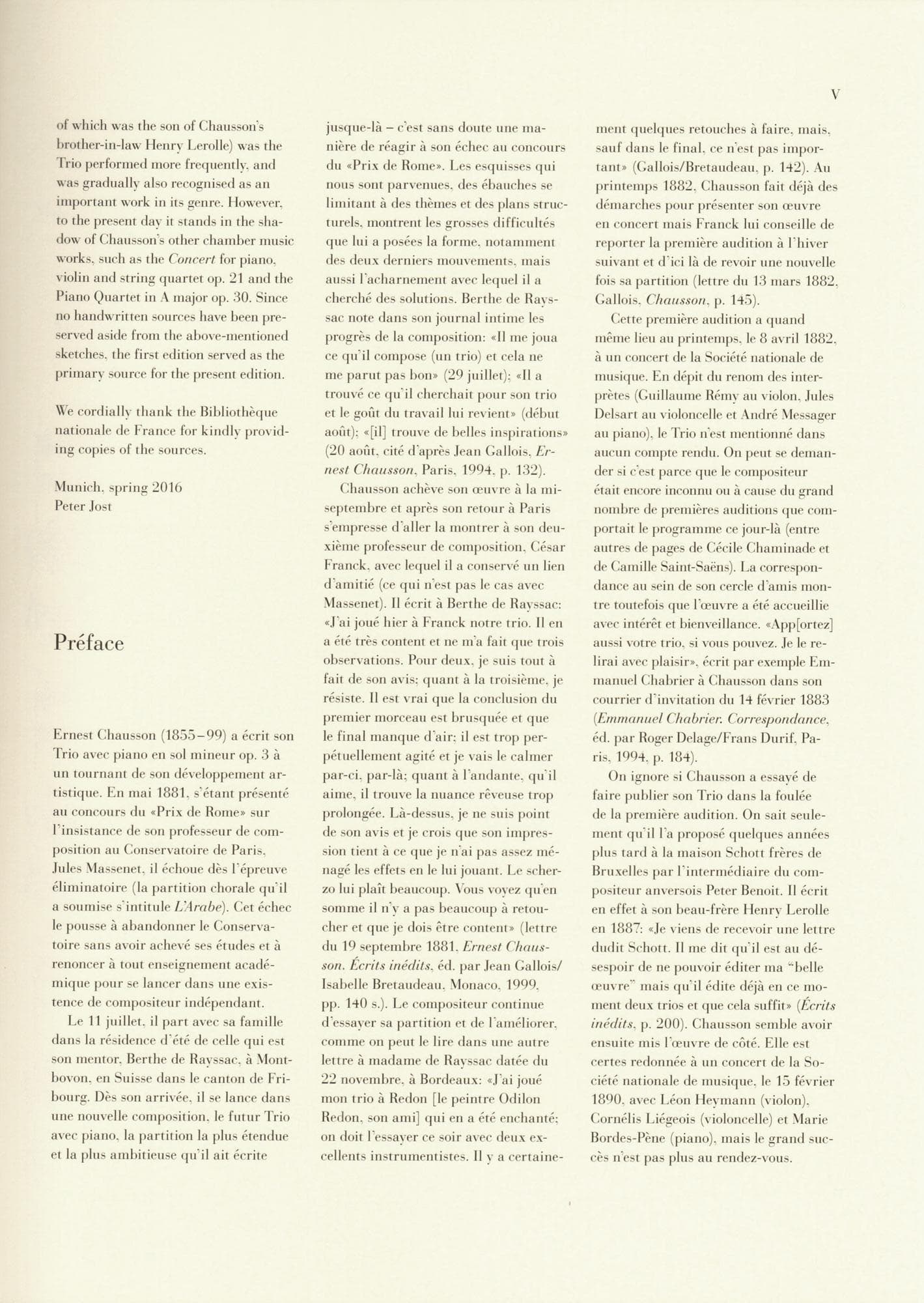 Chausson, Ernest - Piano Trio in G minor, Opus 3 - for Violin, Cello, and Piano - Edited by Peter Jost and Klaus Schilde - G Henle URTEXT - Image 5