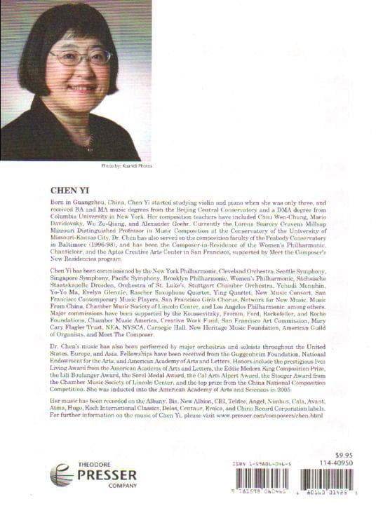 Chen Yi - Fisherman's Song for Violin and Piano - Theodore Presser - Image 3