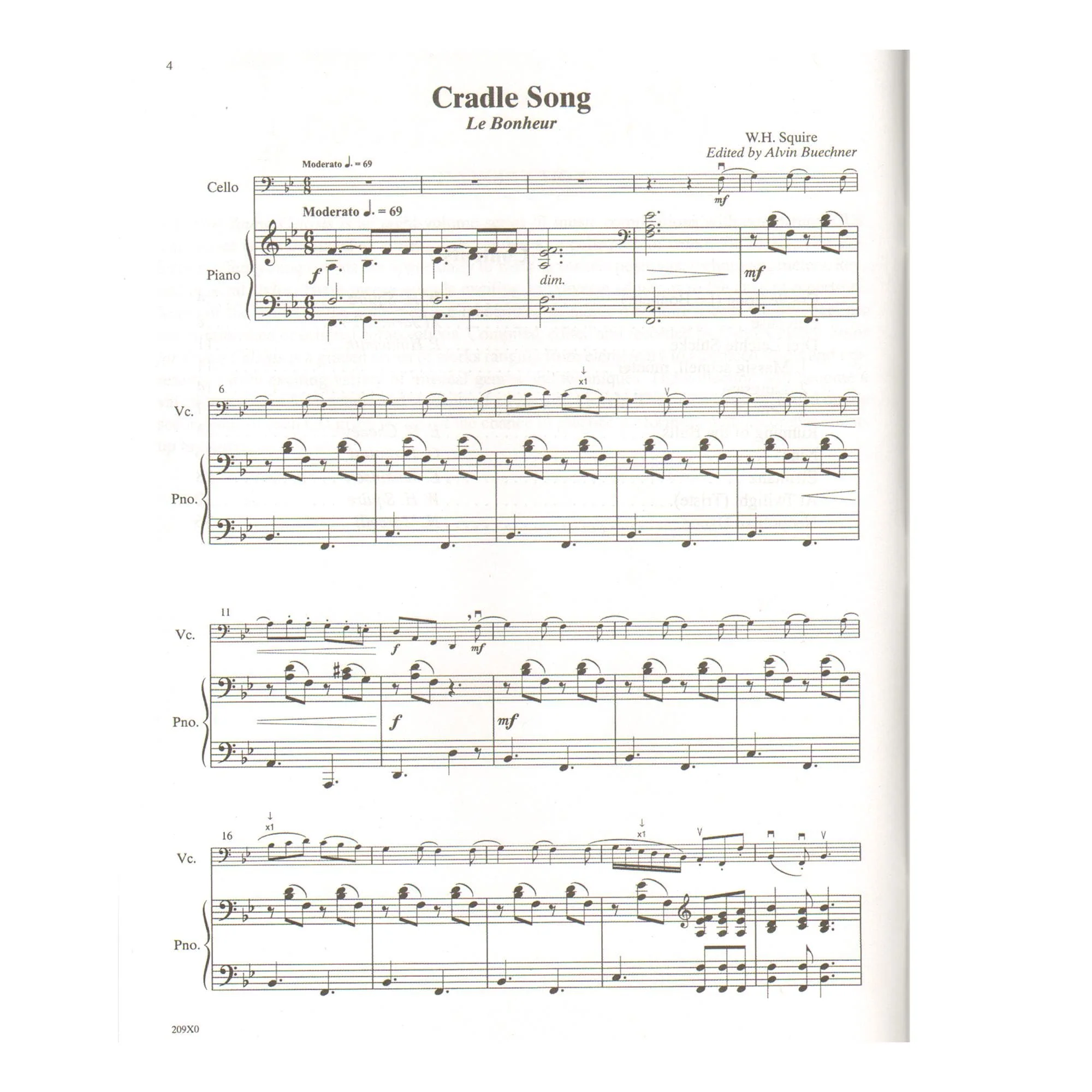 Solos for Young Cellists: Volume 2 - for Cello and Piano - by Carey Cheney - Image 3
