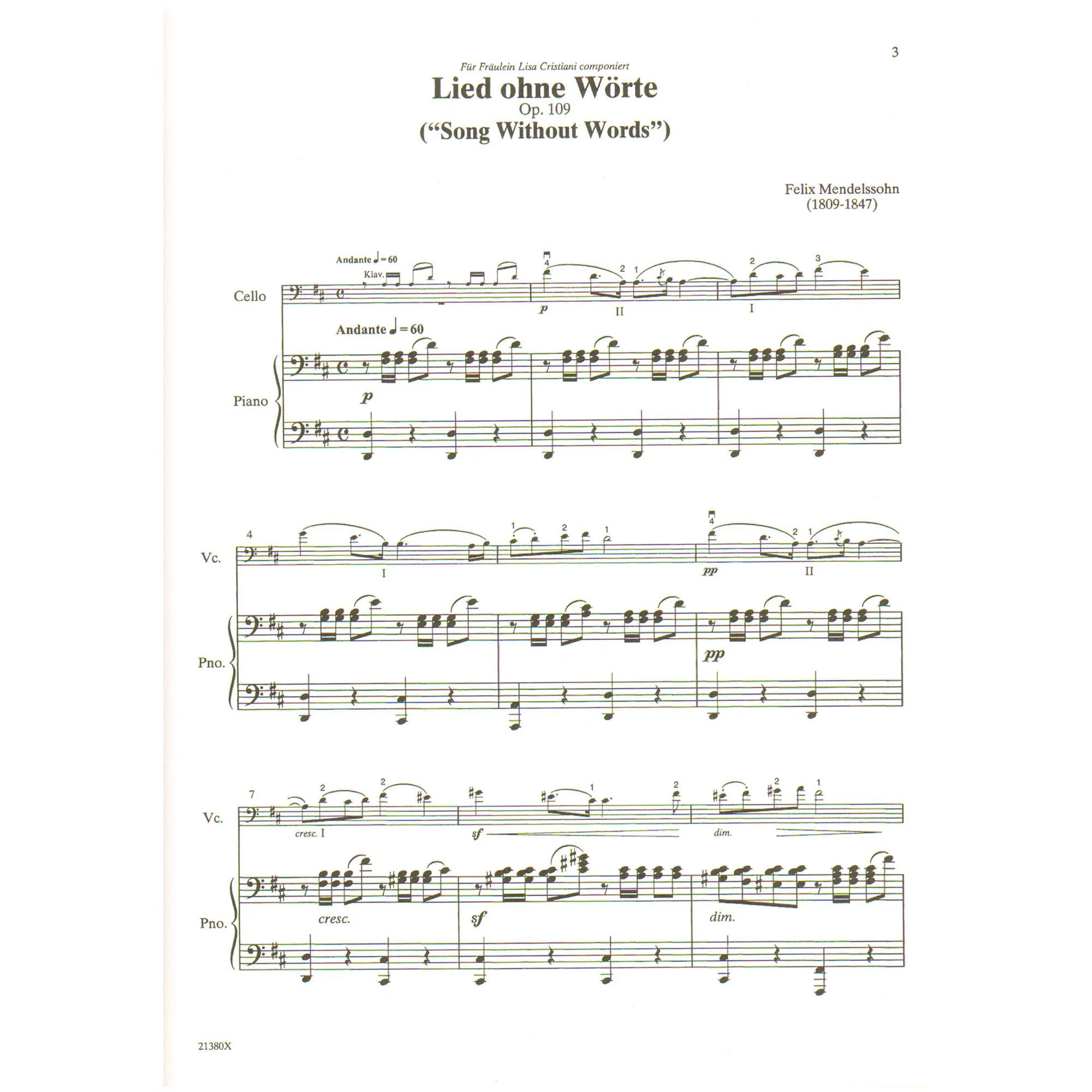 Solos for Young Cellists: Volume 6 - for Cello and Piano - by Carey Cheney - Image 3