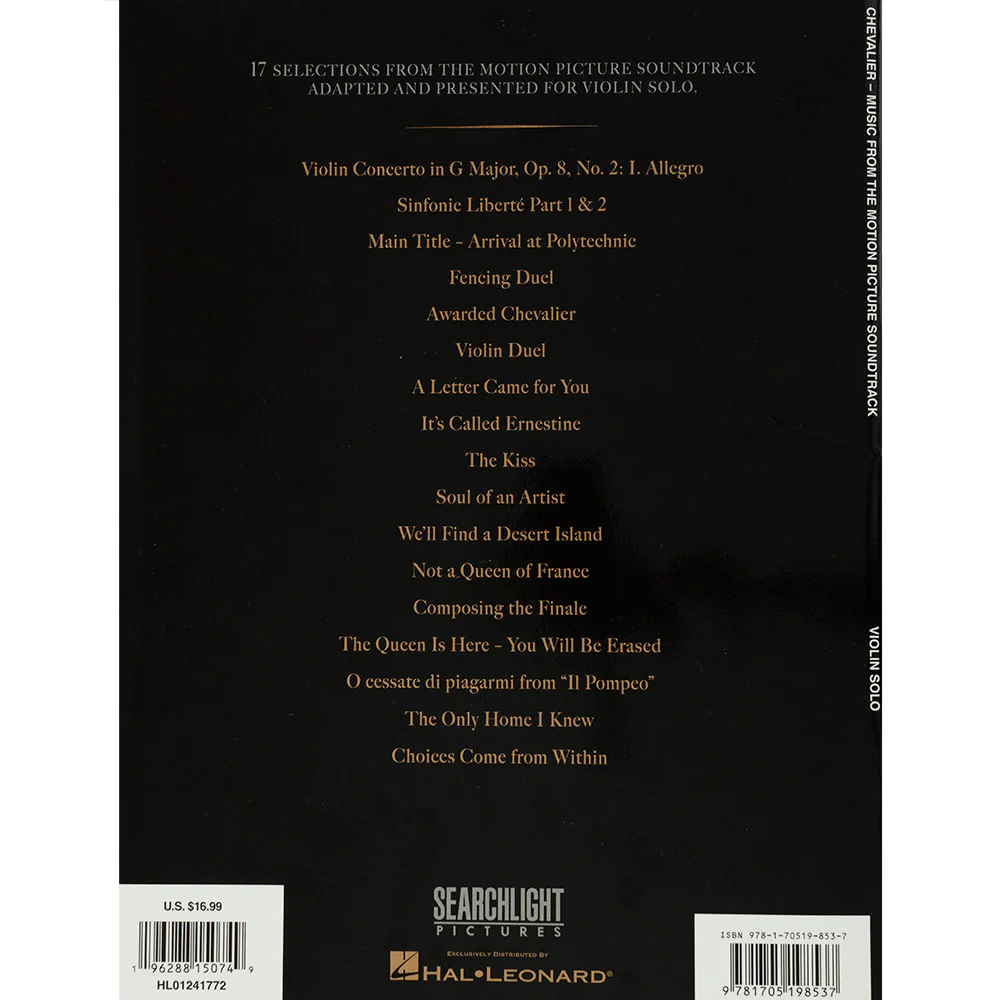 Chevalier Music from the Motion Picture Soundtrack for Violin Solo - Image 2