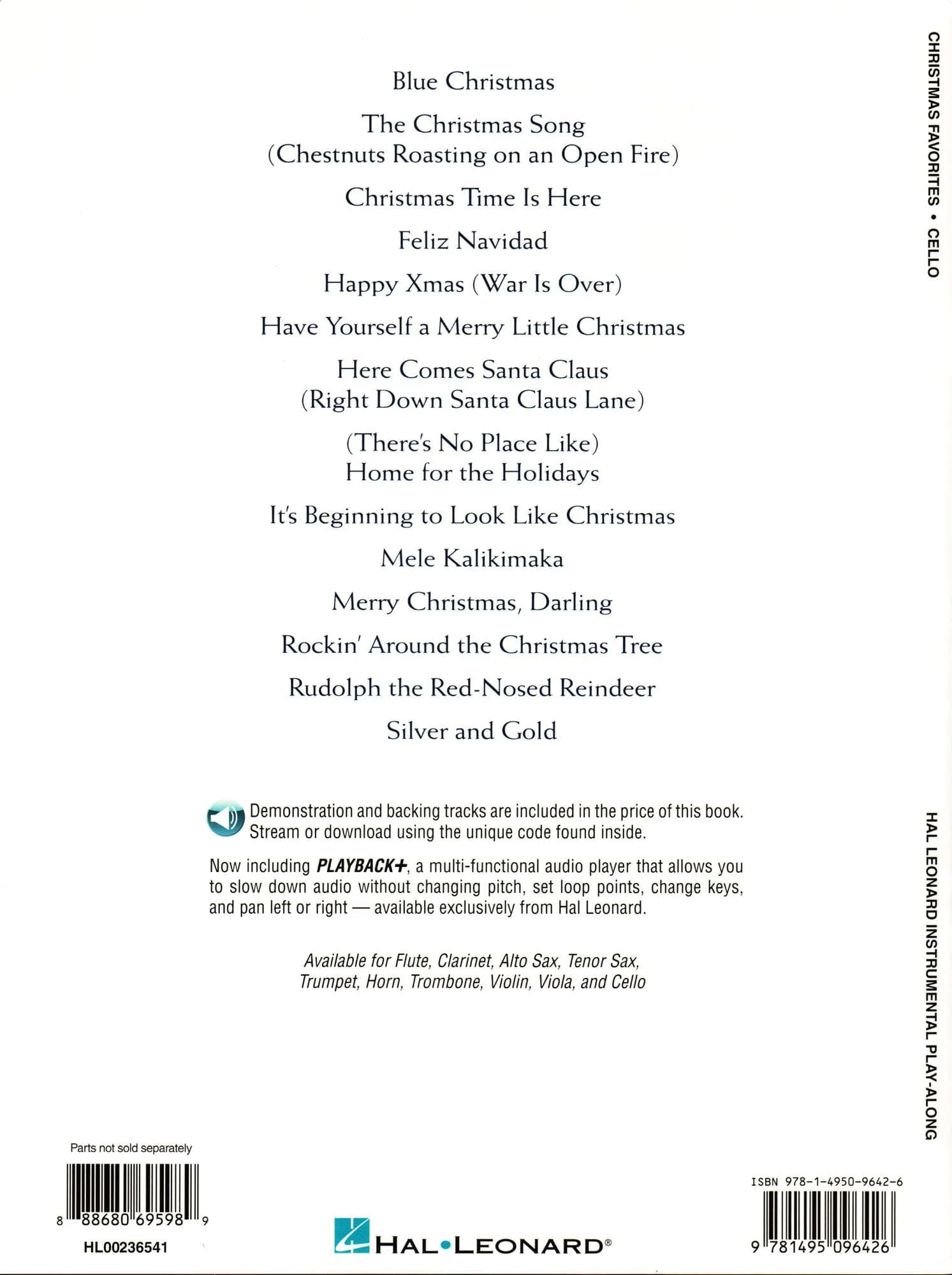 Christmas Favorites - 15 Holiday Favorites - for Cello - with Audio Play-Along - Hal Leonard - Image 4