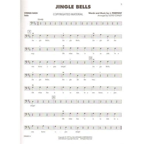 Christmas Favorites for Strings Book for String Bass - Image 3
