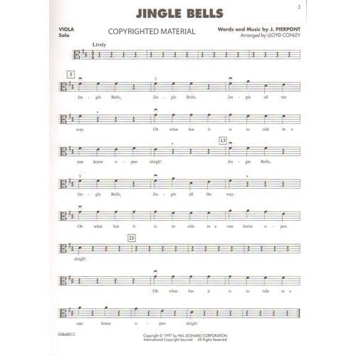 Christmas Favorites for Strings Book for Viola - Image 3