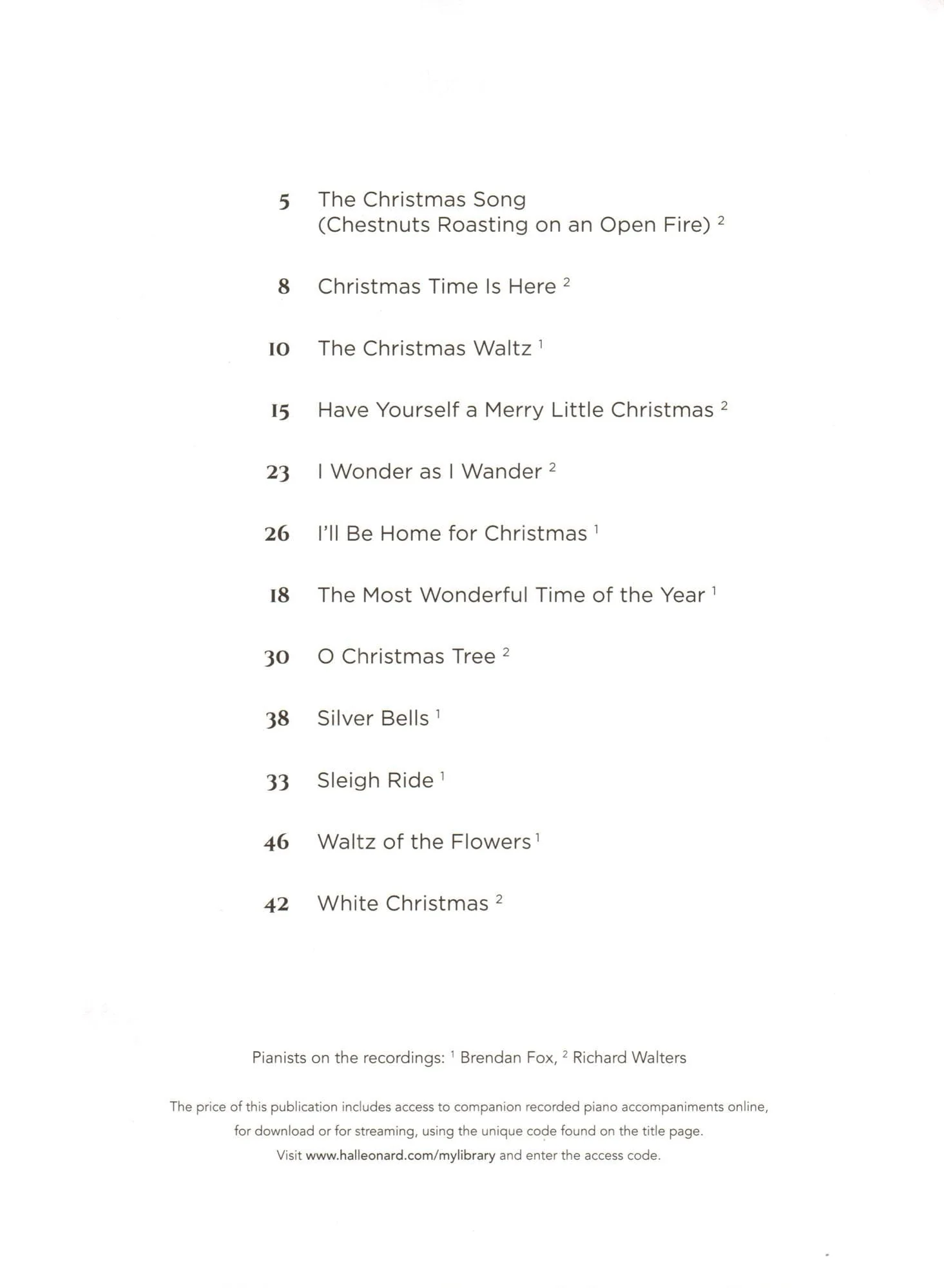 Christmas Songs for Classical Players - 12 Holiday Favorites - for Cello and Piano or Audio Accompaniment - Hal Leonard - Image 2