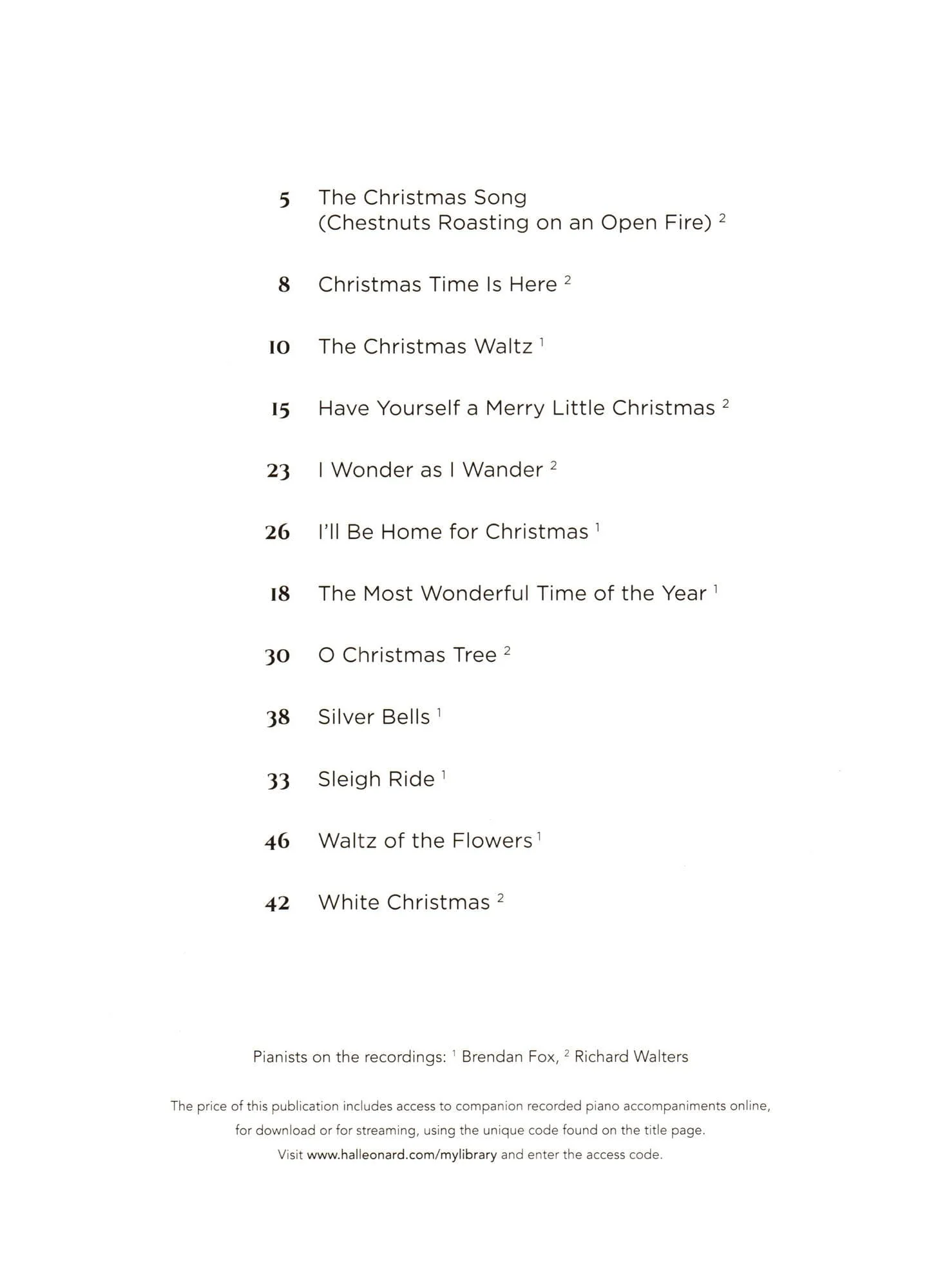 Christmas Songs for Classical Players - 12 Holiday Favorites - for Violin and Piano or Audio Accompaniment - Hal Leonard - Image 2