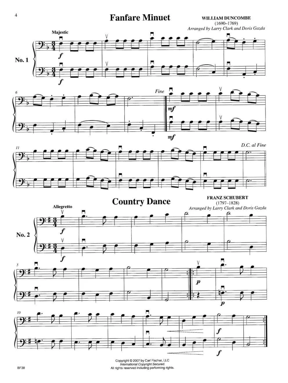 Gazda / Clark - Progressive Duets, Volume 1 - Cello - Carl Fischer - Image 3