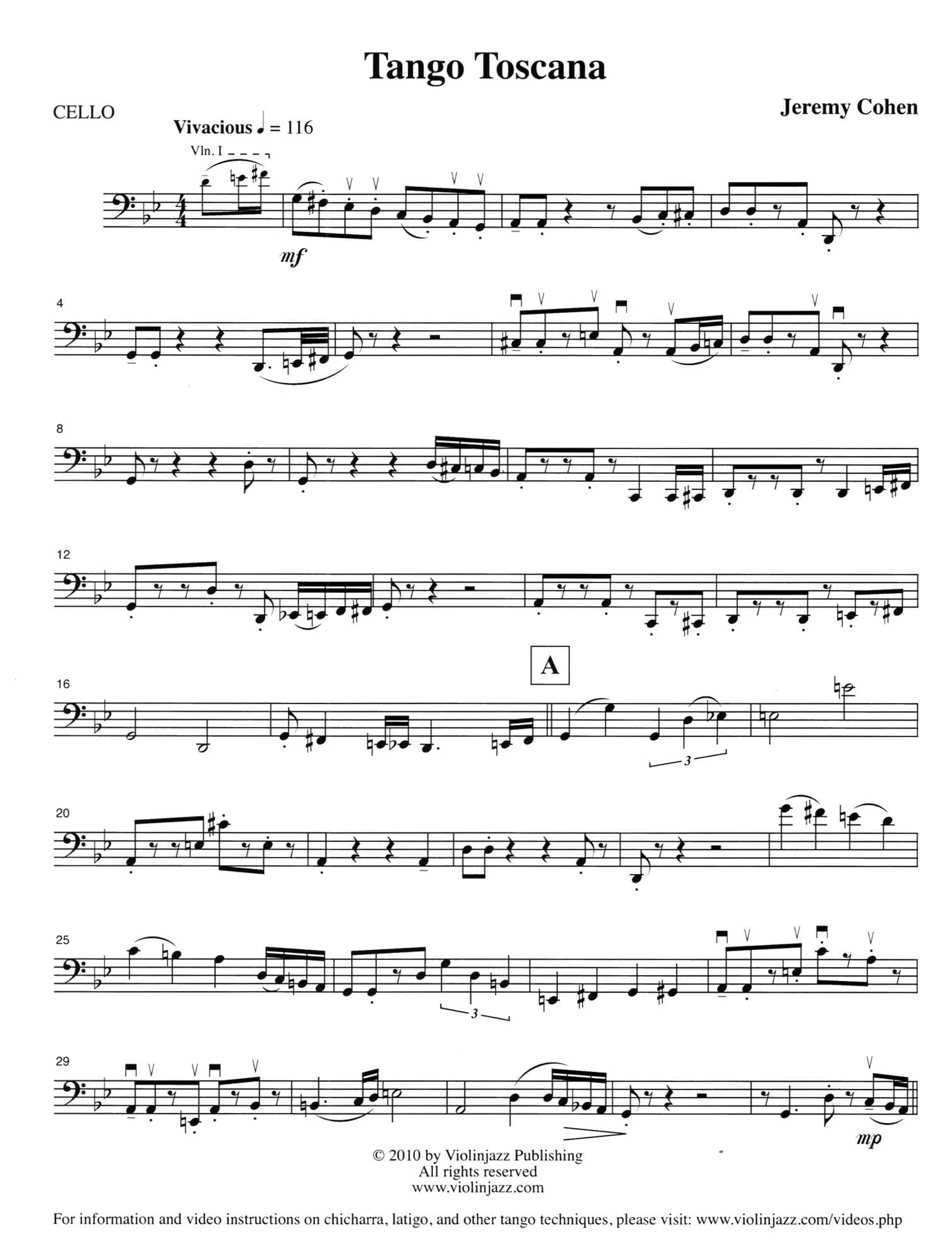 Cohen, Jeremy - 4 Latin Pieces Together - World Chamber Series - for String Quartet - Violinjazz Editions - Image 14