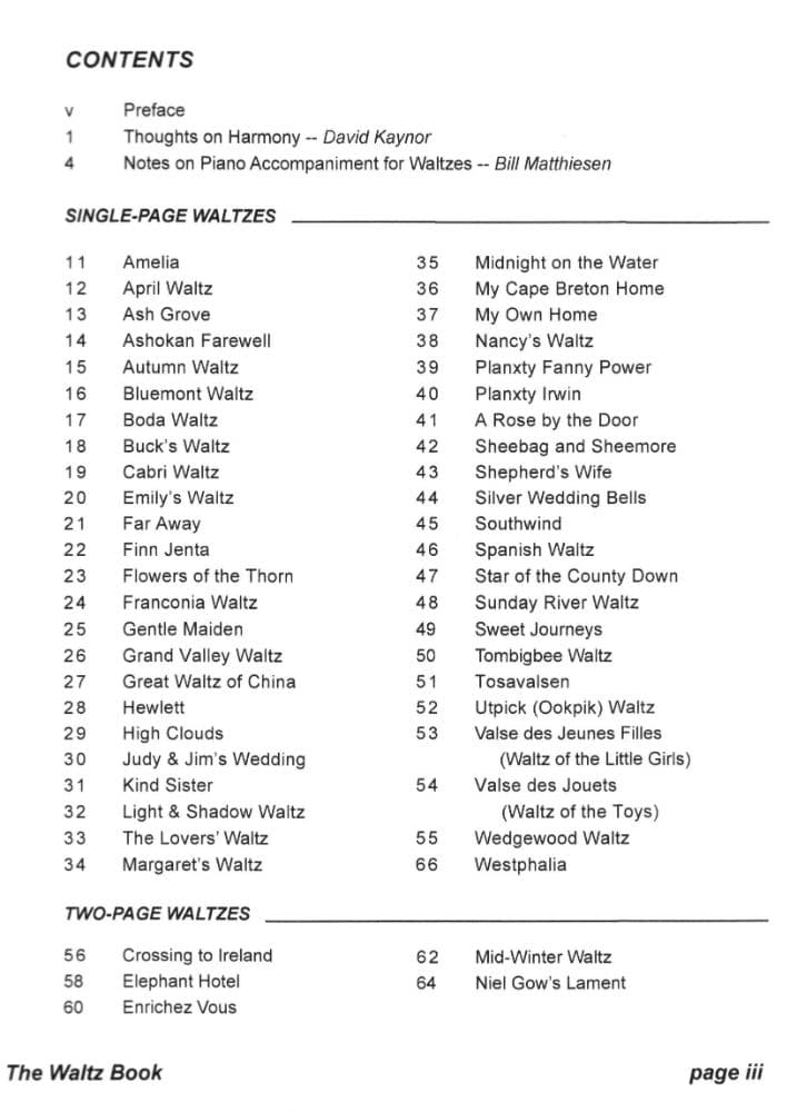 The Waltz Book for Violin - Collected and Edited by Bill Matthiesen - Image 2
