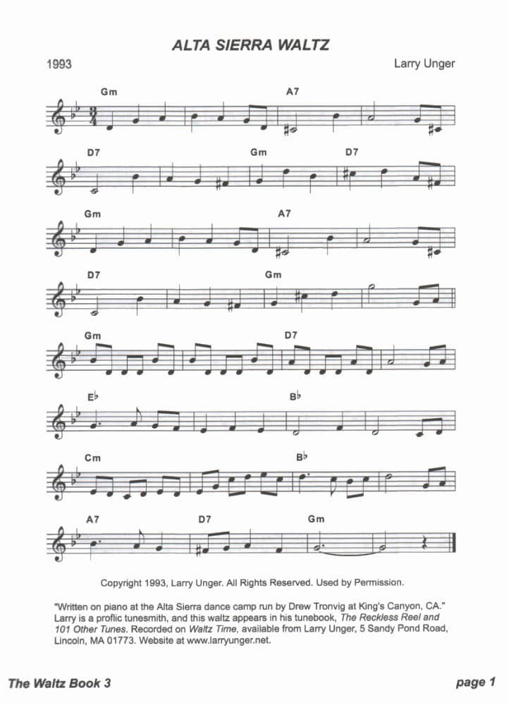 The Waltz Book for Violin - Volume 3 - Collected and Edited by Bill Matthiesen - Image 3