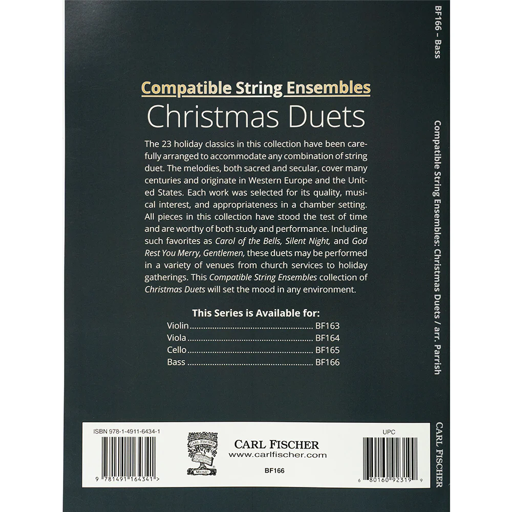 Compatible String Ensembles Christmas Duets 23 Easy- to Medium-Level Holiday Arrangements for Any Combination of String Instruments - Bass - Image 2