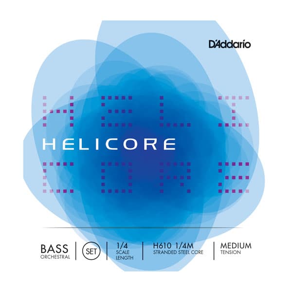 D'Addario Helicore Double Bass String Set - Medium Gauge - 1/4 size