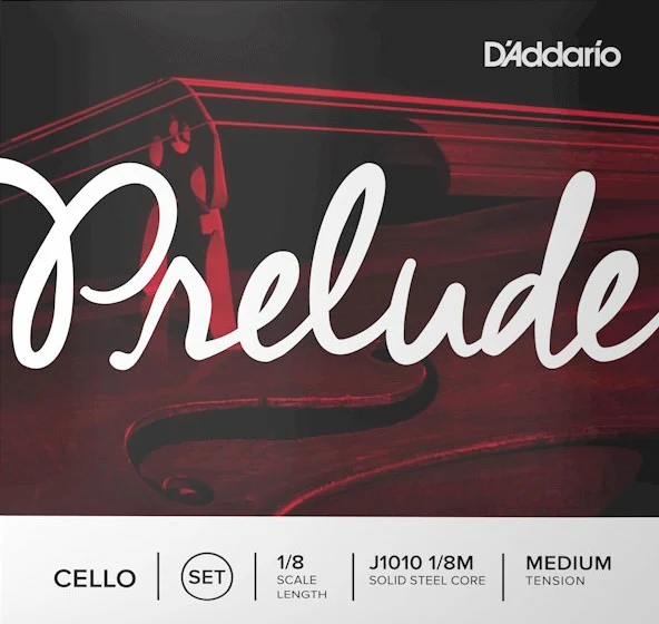 D'Addario Prelude Cello String Set - 1/8 Size - Medium Gauge