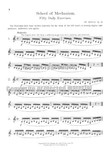 Dancla, Charles - School of Mechanism Op 74 for Violin - edited by G Lehmann - Schirmer Edition - Image 3