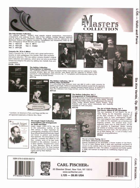 Dancla, Charles - 6 Airs Variés, Op 89 - Violin and Piano - Carl Fischer Edition - Image 4