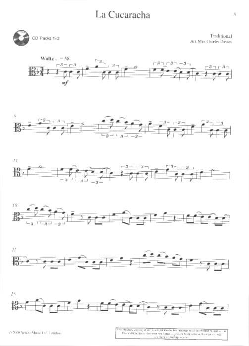 Latin Themes for Viola - arranged by Max Charles Davies - Book and CD - Schott Edition - Image 3