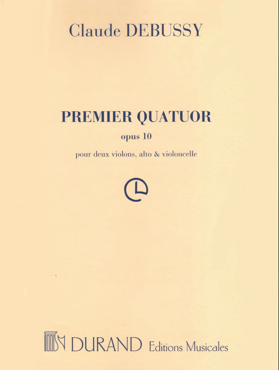 Debussy, Claude - String Quartet in G minor, Op 10 - for Two Violins, Viola, and Cello - Durand Edition