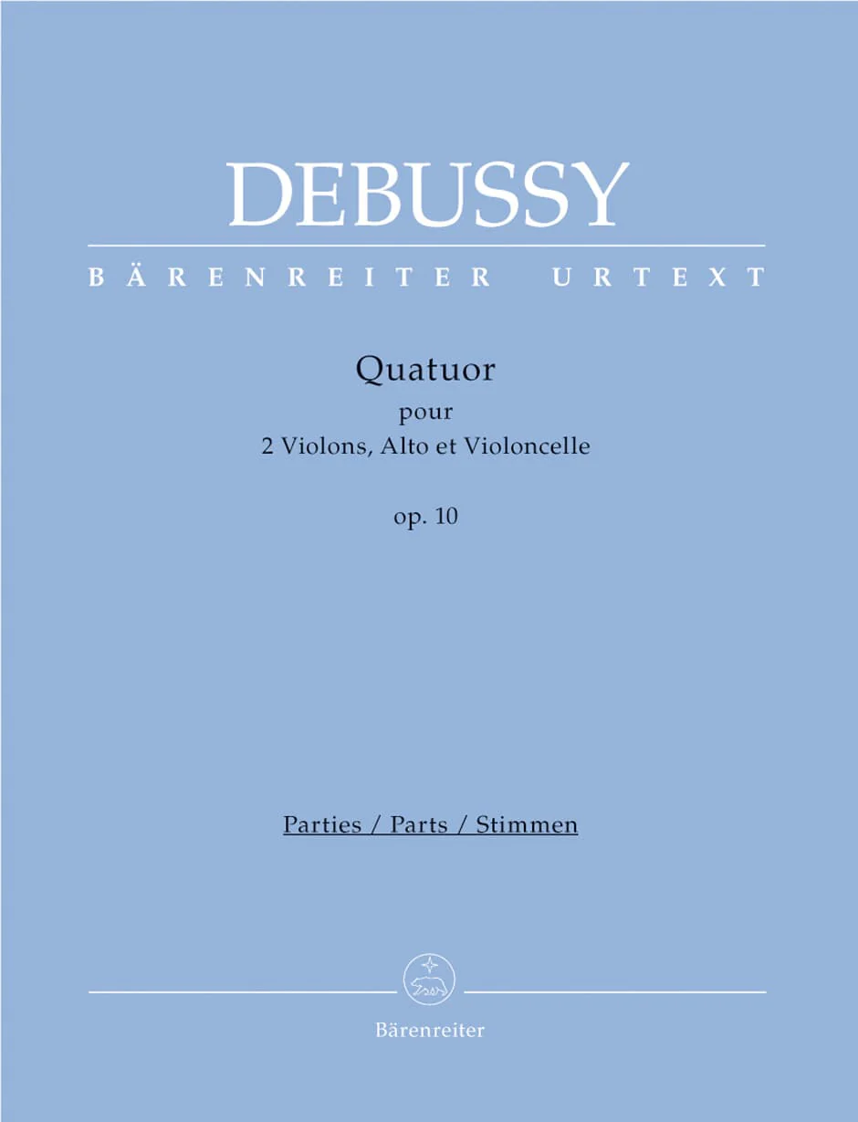Debussy, Claude - String Quartet in G Minor, Op 10 - edited by Douglas Woodfull-Harris - Bärenreiter