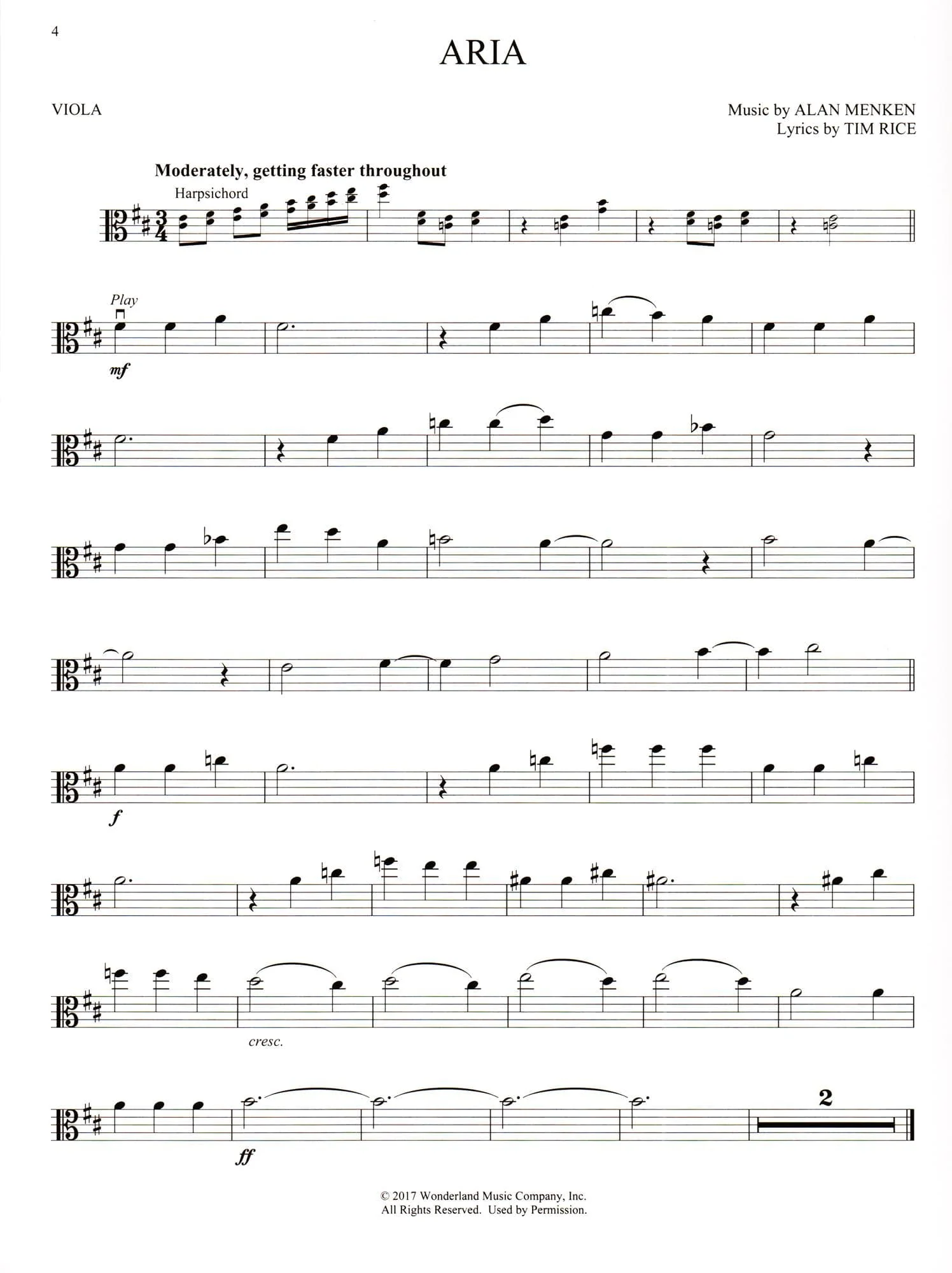Beauty and the Beast - Instrumental Play-Along - for Viola with Audio Access Included - Hal Leonard - Image 3