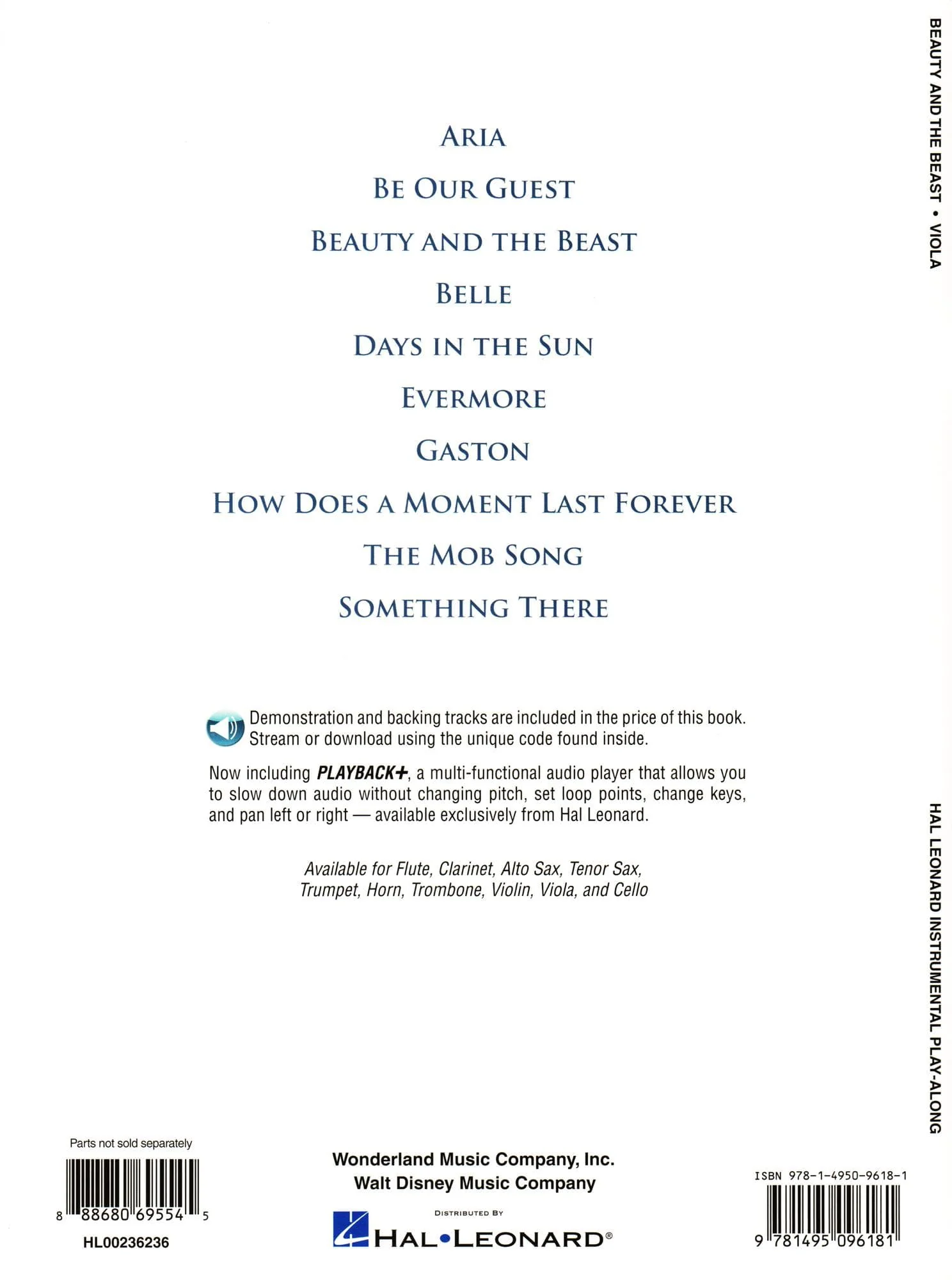 Beauty and the Beast - Instrumental Play-Along - for Viola with Audio Access Included - Hal Leonard - Image 4