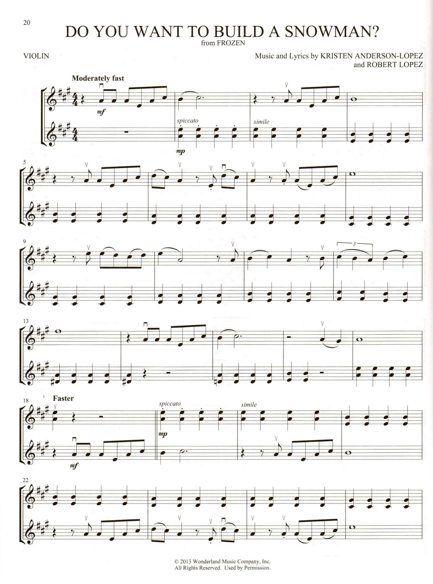 Disney Songs for Violin Duet - Hal Leonard - Image 3