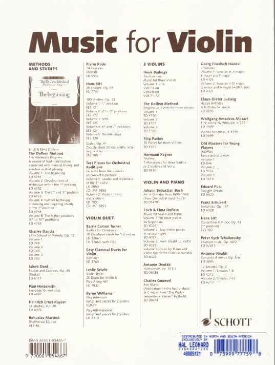 Erich and Elma Doflein - The Doflein Method, Volume 2: Development of Technique - Violin - Schott - Image 3