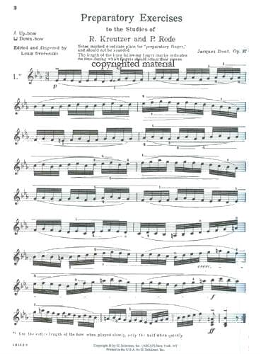 Dont, Jakob - 24 Studies, Op 37 - Violin solo - edited by Louis Svecenski - Schirmer Edition - Image 3