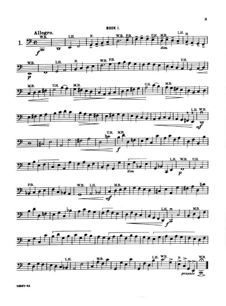Dotzauer, J Friedrich - 62 Select Studies for Violoncello, Volume 1 (Nos 1-34) - Cello solo - edited by Johannes Klingenberg and F Girard - Carl Fischer Edition - Image 3