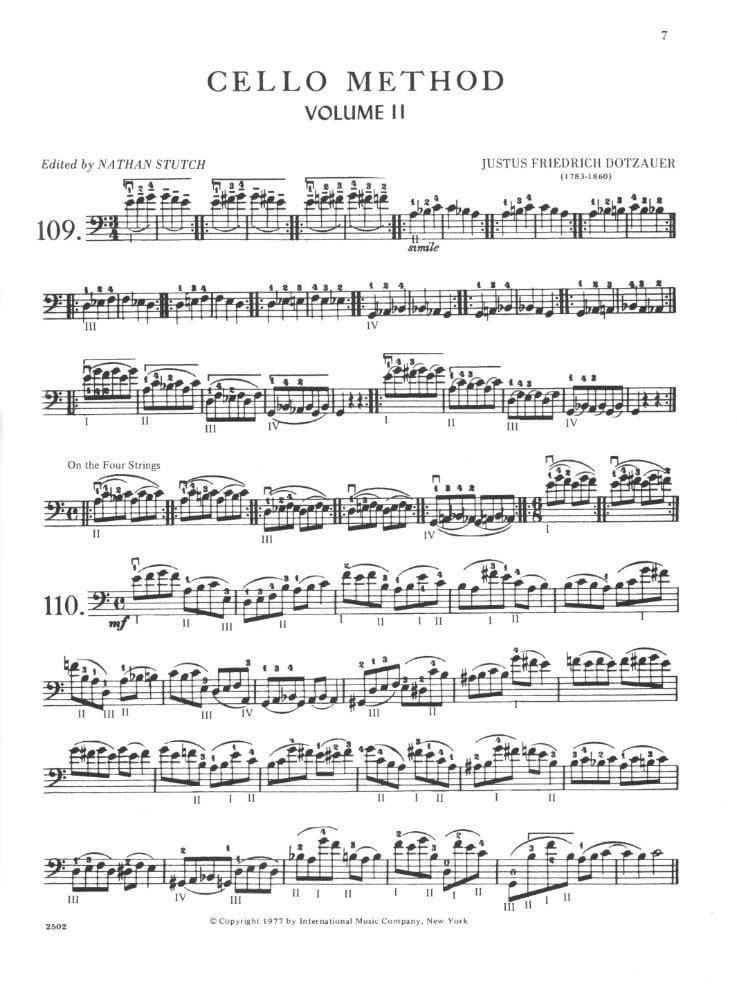 Dotzauer, J Friedrich - Method for Cello, Volume 2 - Cello solo - edited by Nathan Stutch - International Edition - Image 2