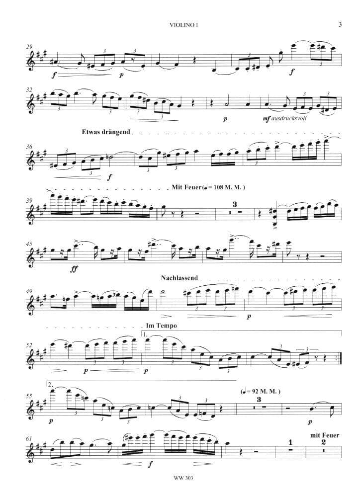 Draeseke, Felix - Quintet in A major, WoO 25 ("Stelzner-Quintett") - Two Violins, Viola, Violotta, and Cello - edited by Udo R Follert - Verlag Walter Wollenweber - Image 3