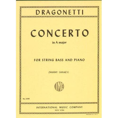 Dragonetti - Concerto in A Major - Double Bass and Piano - edited by Nanny/Sankey - International Edition - Image 2