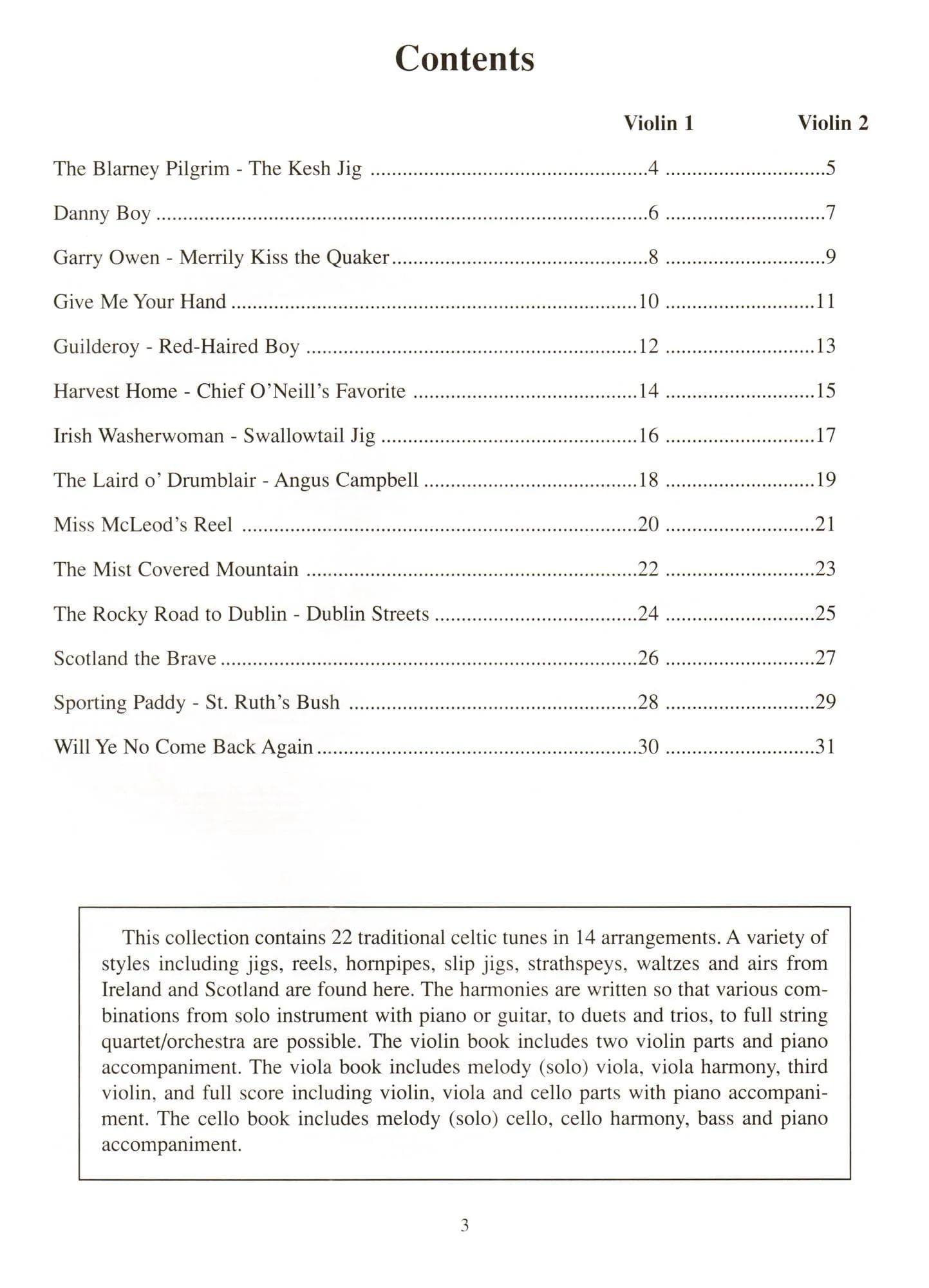 Duncan - Celtic Fiddle Tunes for Solo and Ensemble - 1 or 2 Violins with Piano Accompaniment - Mel Bay Publications - Image 2